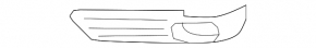 Right fog light frame Audi Q7 4L 10-15 S-line