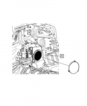 Subwoofer Jeep Compass 11-16