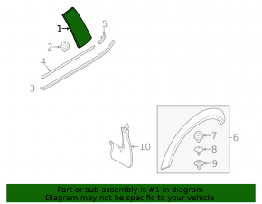 Rear pillar trim left Mini Cooper F56 3d 14-24