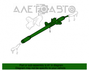 Steering rack Chrysler 200 4d 11-14 17' wheels