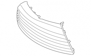 Toyota Camry v55 15-17 usa SE front bumper grille