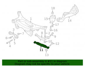 Rear left trailing arm Nissan Juke 11-17 AWD