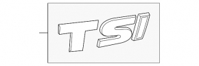 TSI Emblem Tailgate VW Golf 15-18