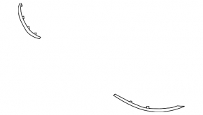 Front bumper molding right Nissan Murano z52 15-18
