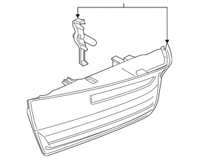 Right inner trunk lid light for BMW 3 G20 22-25
