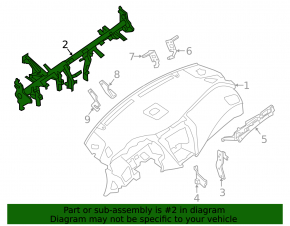 Nissan Murano Z52 15-24 Torpedo Reinforcement Pipe