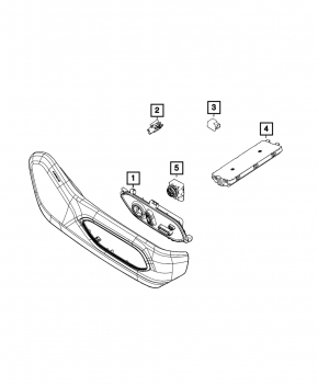 Jeep Grand Cherokee WL 21-25 passenger seat control