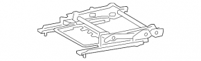 Left passenger seat runner for Toyota Camry v70 18-24, mechanical, without frame