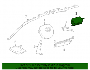 Airbag passenger in the dashboard Lexus NX200t NX300 NX300h 15-21 rusty pyropatron
