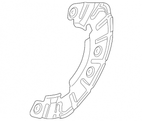Front left brake disc cover Audi Q7 4L 10-15