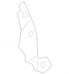 Lower right rear bumper adapter bracket for Audi Q3 83A 19-25 S-Line