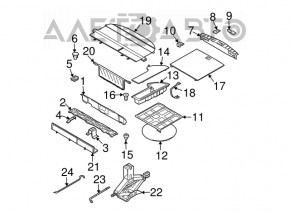 Tool kit right Nissan Murano z50 03-08