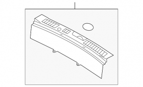 Trunk opening trim Kia Sorento 10-15