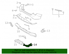Rear bumper protection left Hyundai Elantra 21-23 N Line