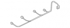 Rear bumper wiring for Audi Q5 8R 09-12 pre-restored, for parking sensors