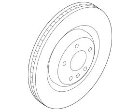 Rear left brake disc Audi A4 B9 17-25
