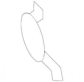Mazda 3 04-06 front bumper tow hook cap