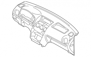 Mazda6 2003-2008 dashboard without airbag