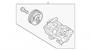 Air Conditioning Compressor Ford Ecosport 18-21 1.0T