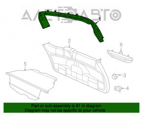 Upper Trunk Door Trim Dodge Grand Caravan 11-20