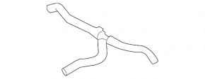 Cooling pipe ventilation tank tee BMW X5 E70 07-13