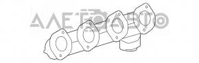 Right exhaust manifold Mercedes X164 GL W164 ML 450 500 550