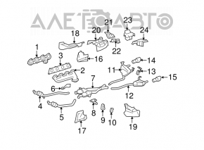 Right exhaust manifold Mercedes X164 GL W164 ML 450 500 550