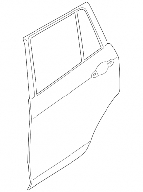 Door assembly rear left BMW X3 F25 11-17