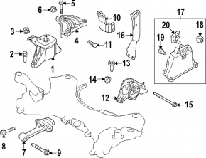 Hyundai Santa Fe 24-26 HEV automatic transmission mount
