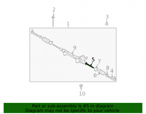 Steering rod left Lexus GX470 03-09 CTR