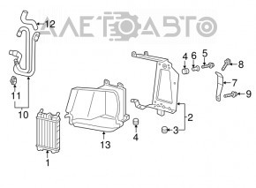 Front bumper air duct right Audi Q7 17-19