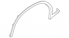 Front right fender arch trim for BMW X3 G01 18-24 M Sport