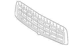 Lexus LX570 08-15 Front Bumper Lower Grille