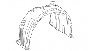 Front right mudguard Toyota Camry v70 18- SIGNEDA