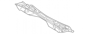 Lexus RX300 RX330 RX350 RX400h 04-09 metal windshield wiper pan