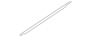 Door-glass molding, central front left, Mitsubishi Galant 2012