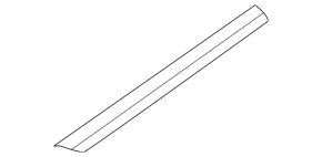 Lower front left door trim panel for VW Beetle 12-19 with chrome
