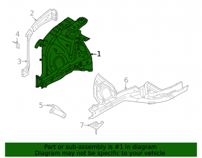 Front right quarter panel Hyundai Tucson 22-25 1.6T HEV
