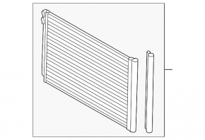 Air conditioning radiator condenser BMW 7 F01 11-15 N63 N74