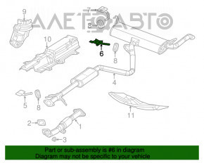 Muffler bracket central Dodge Dart 13-16 2.0 2.4