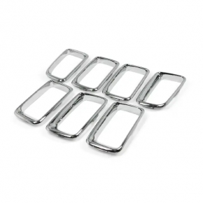 Jeep Compass 11-16 light chrome grille inserts, 7-piece set