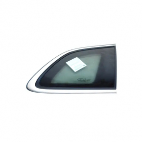 Window blind glass rear right Jeep Cherokee KL 14-18 black tint, molding chrome, scratches on chrome