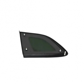 Window blind glass rear right Jeep Cherokee KL 14-18 black tint, molding chrome, scratches on chrome