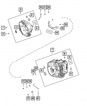 Jeep Compass 17-22 2.4 FWD Automatic Transmission Housing