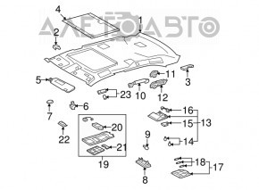 Front left ceiling handle Lexus LS460 LS600h 07-12 ser