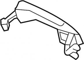 Infiniti QX30 17-19 outer rear left door handle