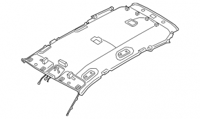 Headlining Hyundai Santa FE 19-23 black