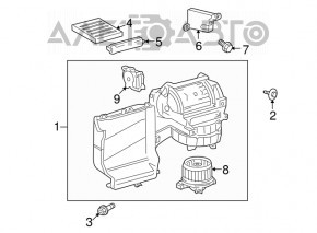 Heater assembly for Toyota Sequoia 2008-2018