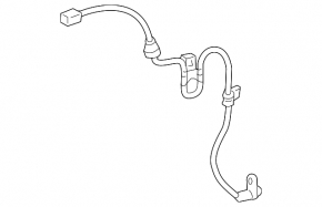 Rear left ABS sensor for Toyota Highlander 2013 AWD