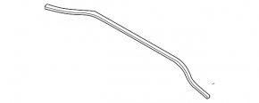 Windscreen wiper grille seal central Audi A3 8V 15-20